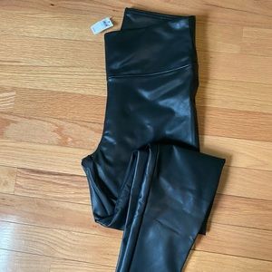American Eagle black pleather leggings
